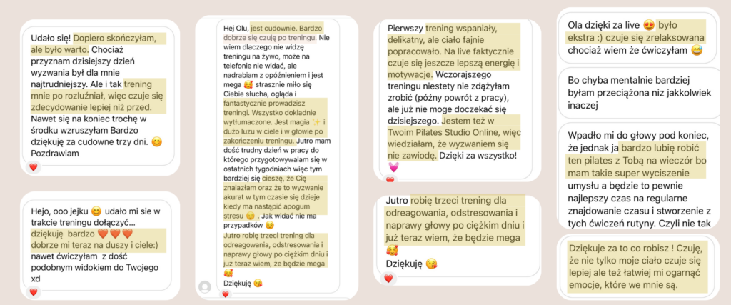 Stres i napięcia pilates opinie kursantów