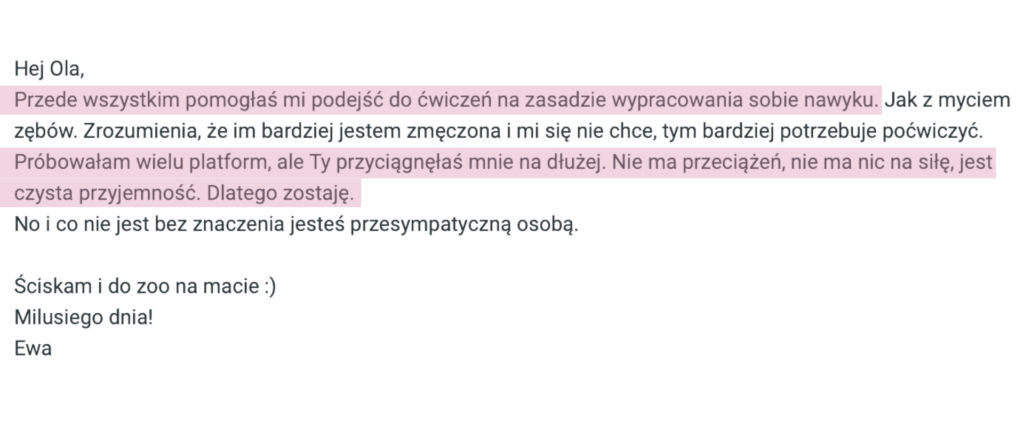 Nawyk ćwiczeń pilatesu