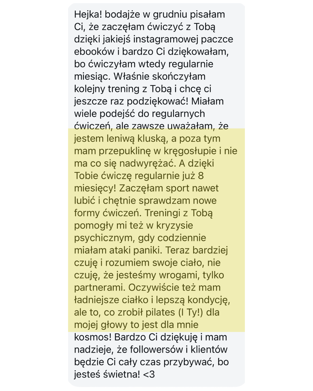 Opinie na temat ćwiczeń z Olą Szymańską