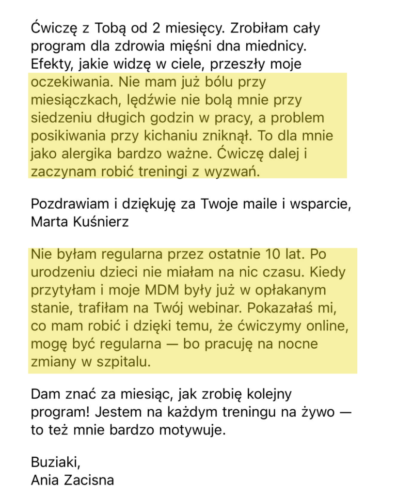 Pilates Studio Online opinie uczestniczek