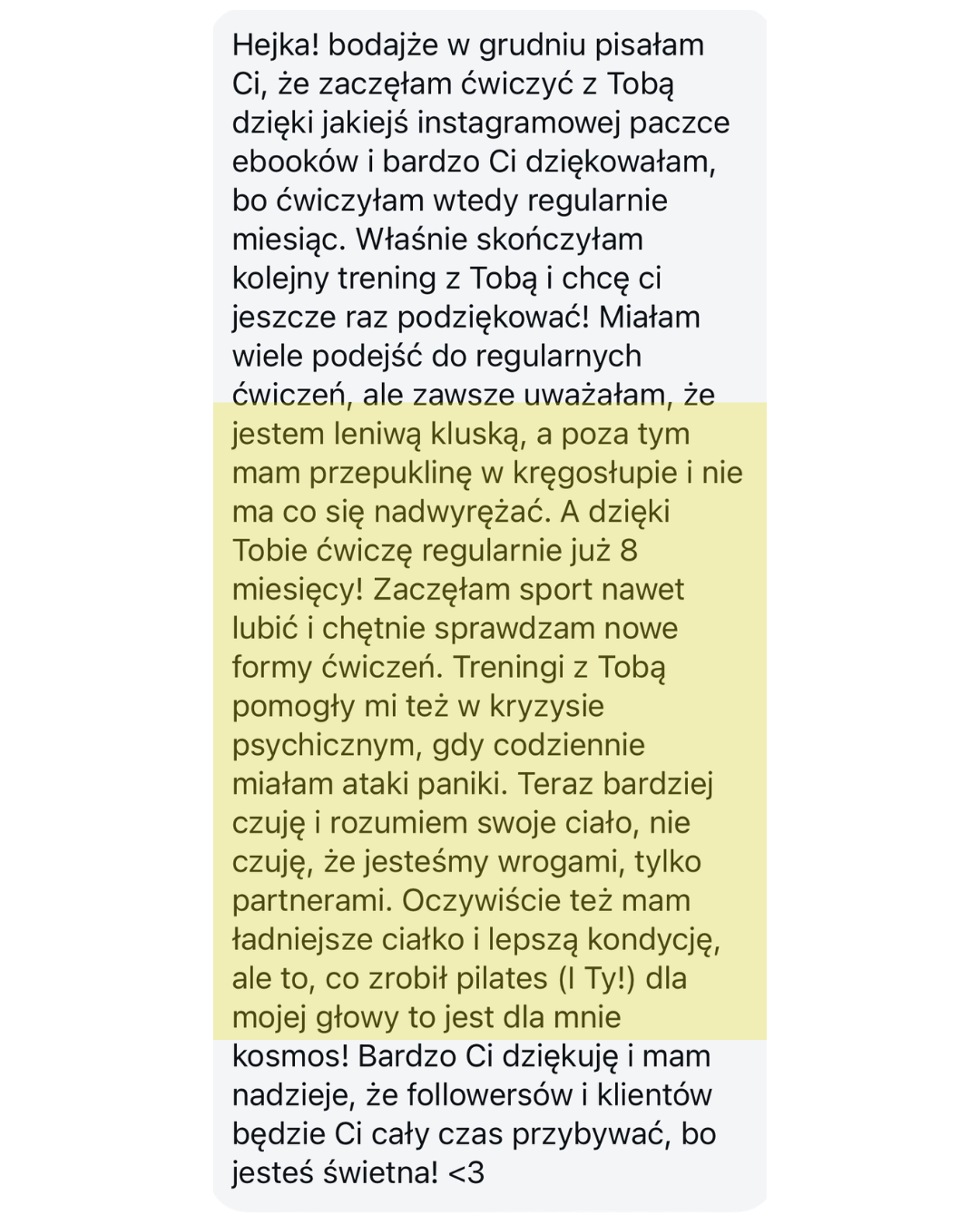 Pilates Studio Online opinie uczestniczek